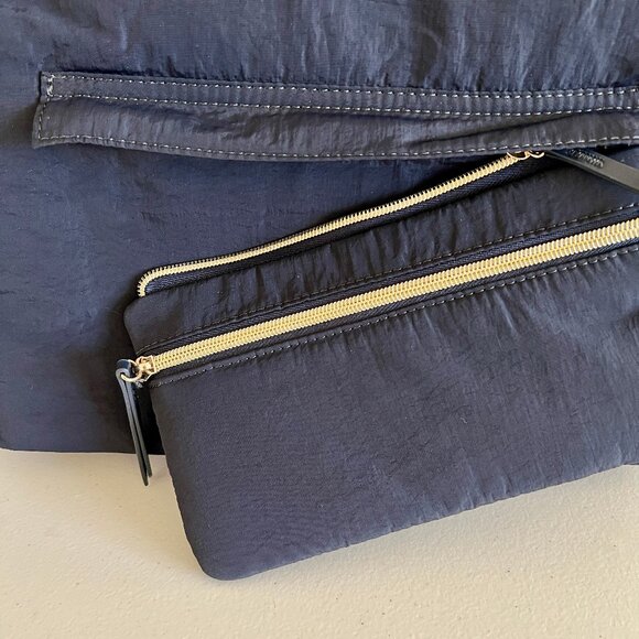 Stella & Dot Zip-it Navy Convertible Tote Bag - Picture 4 of 8